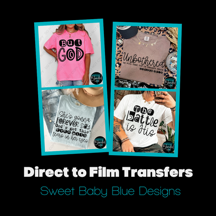 Collection image for: Sweet Baby Blue Designs Direct to Film Stock Transfers