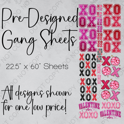 Collection image for: Valentine's Day DTF Pre-Made Gang Sheets
