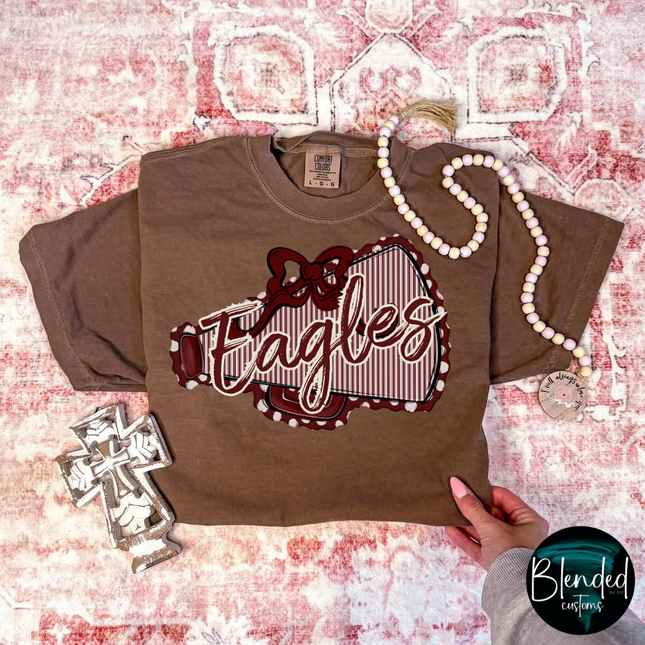 Prepster Football/Megaphone Mascot DTF Transfer