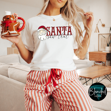 Santa Saw That DTF Transfer