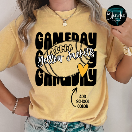 Stacked Game Day Mascot DTF Transfer