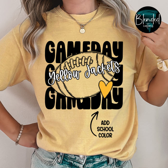 Stacked Game Day Mascot DTF Transfer