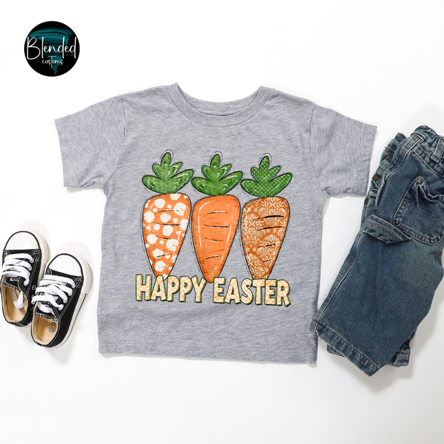 Happy Easter Carrot Trio DTF Transfer