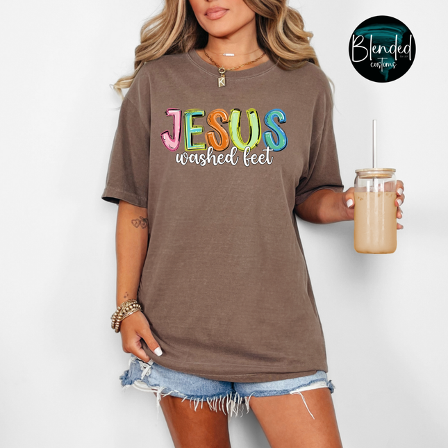 Jesus Washed Feet DTF Transfer