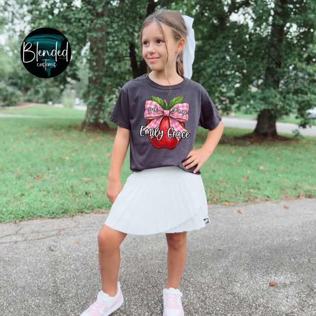 Vintage Back To School Apples DTF Transfer
