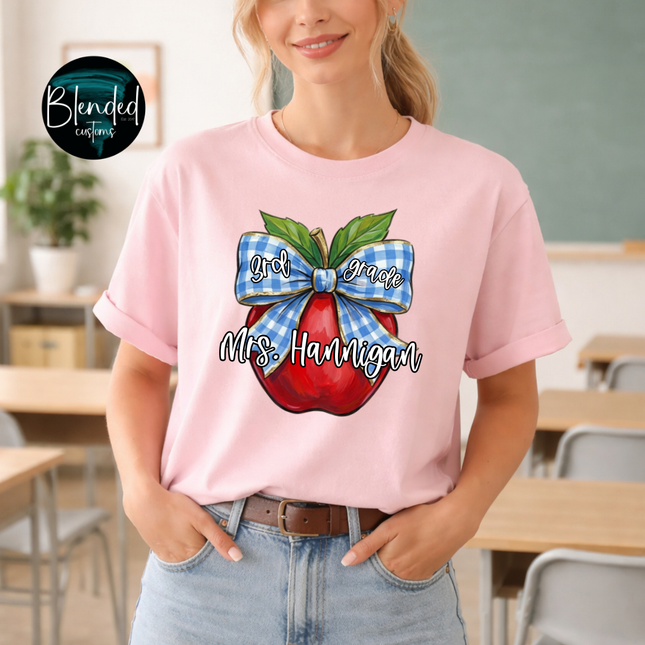 Vintage Back To School Apples DTF Transfer