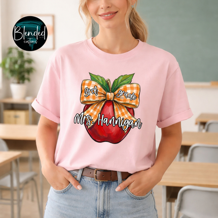 Vintage Back To School Apples DTF Transfer