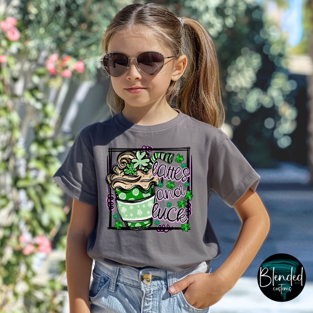 Lattes and Luck DTF Transfer