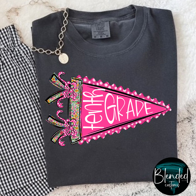 Grade Level Pennants DTF Transfer