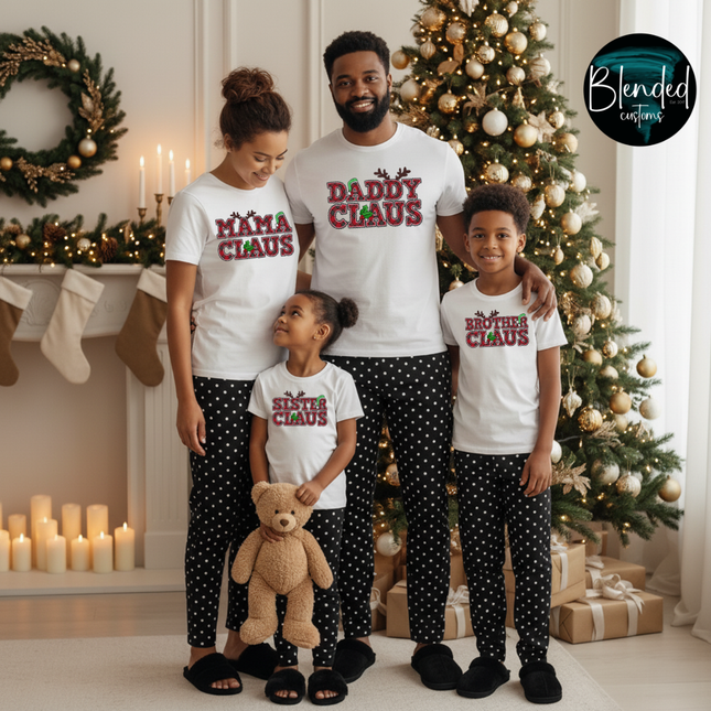 Custom Family Claus DTF Transfer