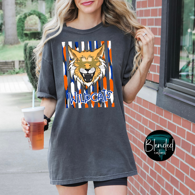 Starry Eyed Mascot Stripes DTF Transfer