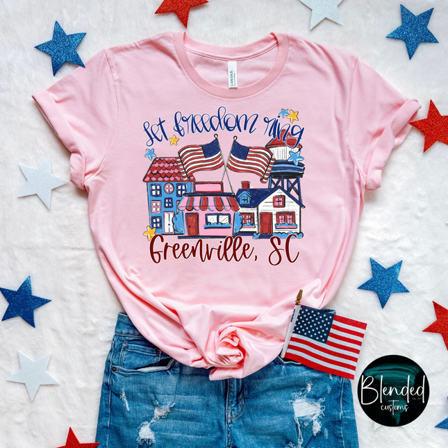 Let Freedom Ring Custom Town DTF Transfer