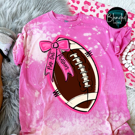 Pink Out Ribbon Football DTF Transfer