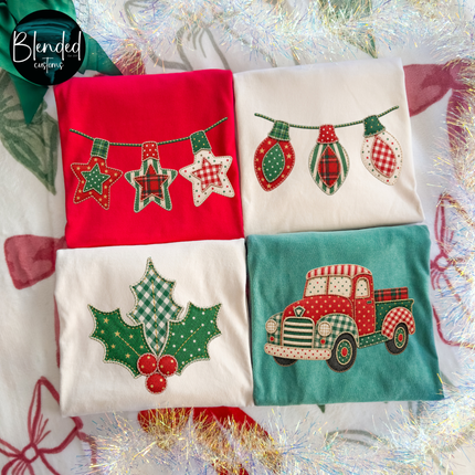 Christmas Faux Applique DTF Transfer