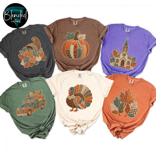 Harvest time Faux Applique DTF Transfer
