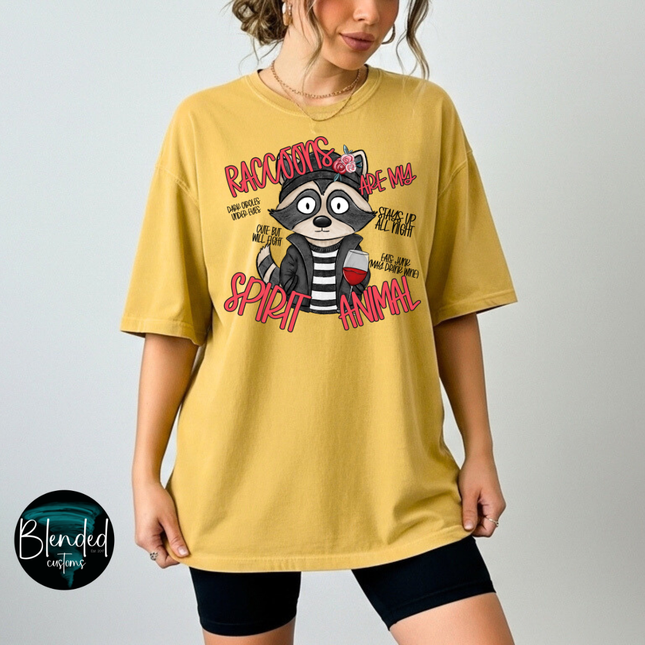 Raccoons Are My Spirit Animal DTF Transfer