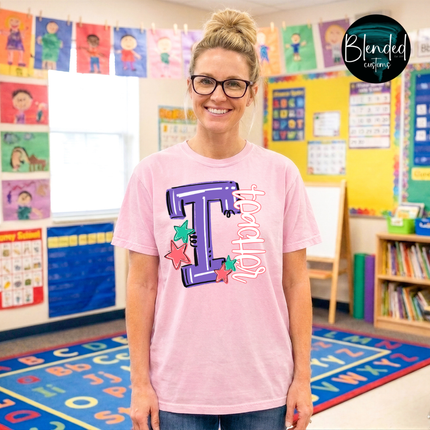 Teacher Stars DTF Transfer