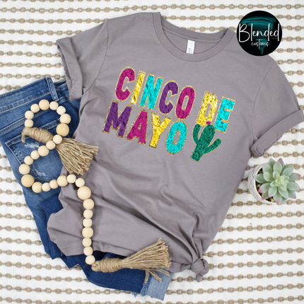 Cinco De Mayo Faux Patch DTF Transfer