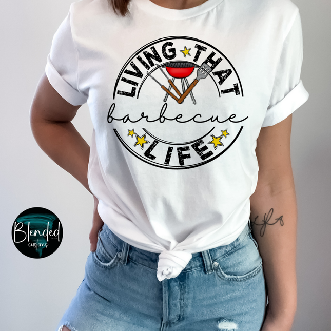 Living That BBQ Life DTF Transfer