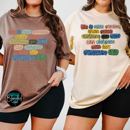 Bible Verse Proverbs 315 DTF Transfer