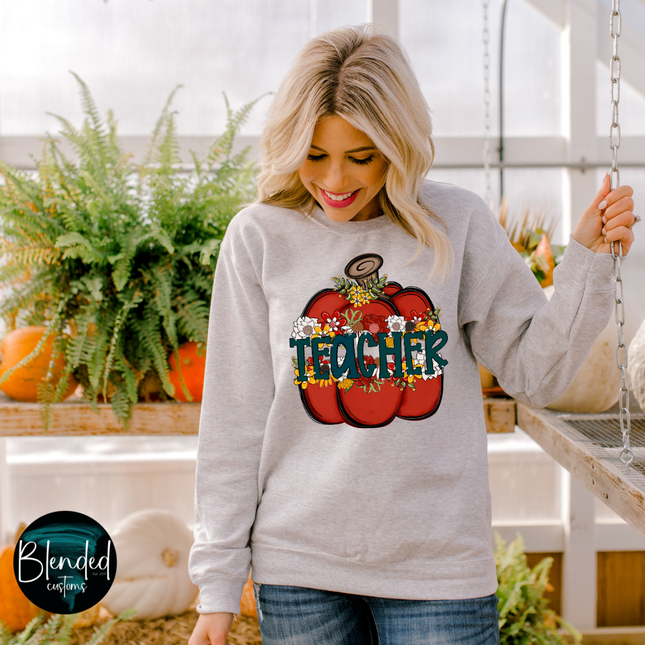 Teacher Pumpkin DTF Transfer
