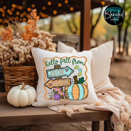 Hello Fall From Custom Town DTF Transfer