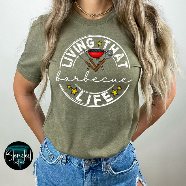 Living That BBQ Life DTF Transfer