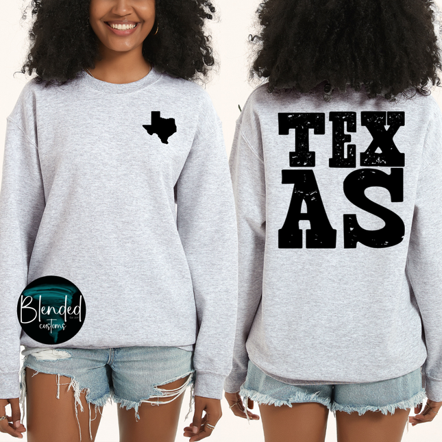 Grunge Stacked State DTF Transfer