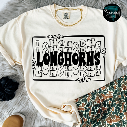 Black Stacked Mascots DTF Transfer