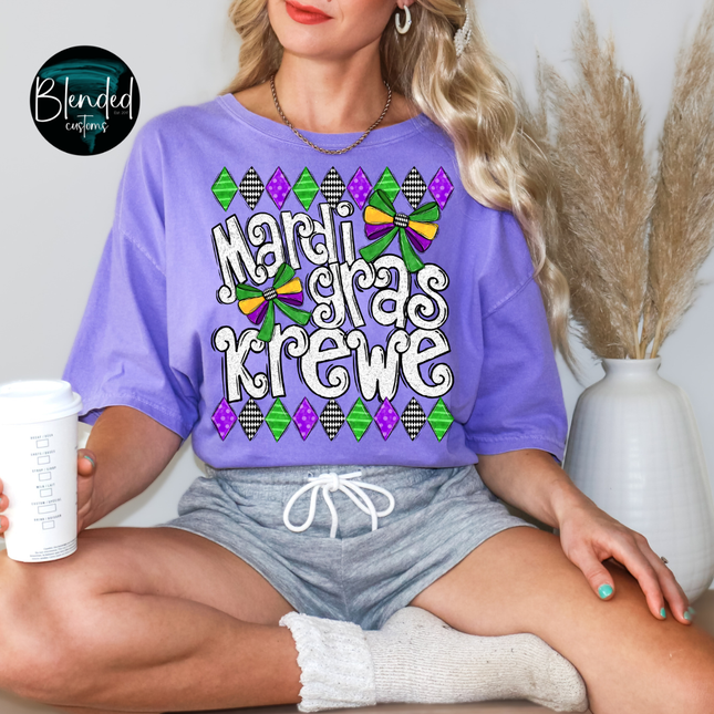 Mardi Gras Krewe DTF Transfer
