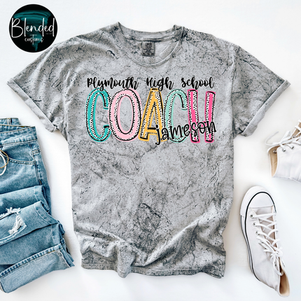 School Coach Custom DTF Transfer
