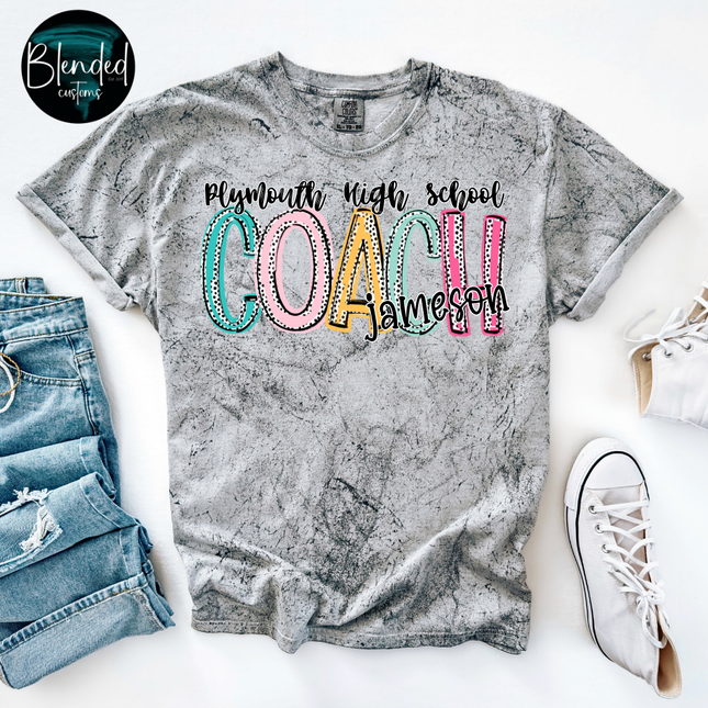 School Coach Custom DTF Transfer