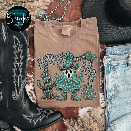 Howdy Boo Rhinestone DTF Transfer