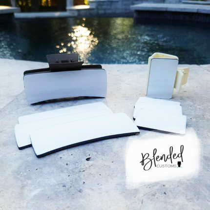 Small Hair Clip Sublimation Blank - Set of 6