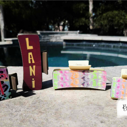 Large Hair Clip Sublimation Blank - Set of 6