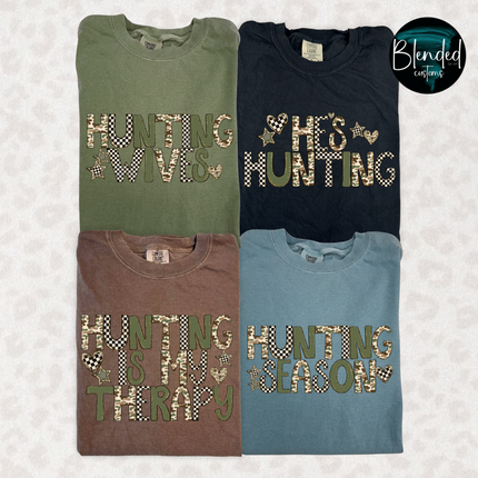 Camo Hunting Phrases DTF Transfer