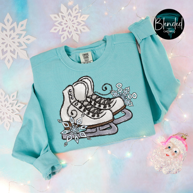 Winter Ice Skates DTF Transfer