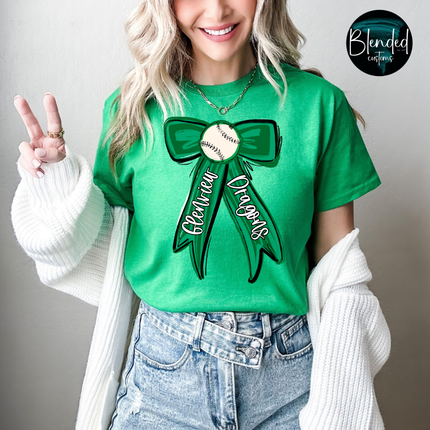 Spaced Out Sporty Long Bow Custom DTF Transfer