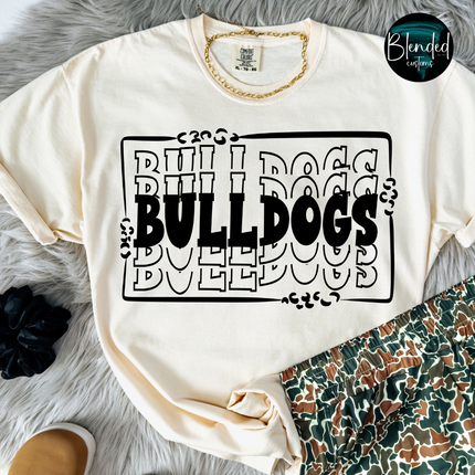 Black Stacked Mascots DTF Transfer