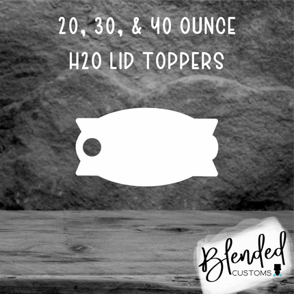 Wide Banner Acrylic Sublimation Lid Topper - Set of 10