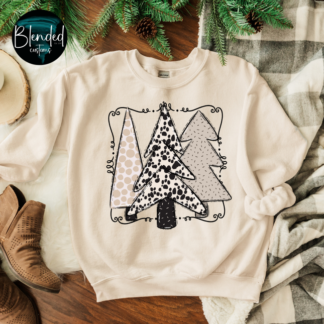 Boho Dalmation Tree Trio DTF Transfer