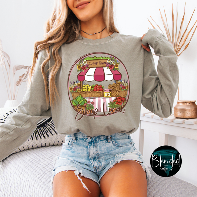 Shop Local Farmers Market Custom DTF Transfer