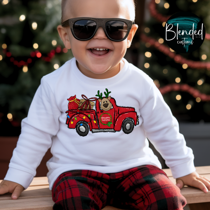 Reindeer Express Delivery Truck DTF Transfer