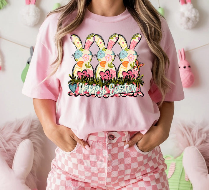 Happy Easter Bunny Trio DTF Transfer