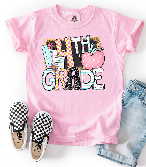 Back To School Apple DTF Transfer