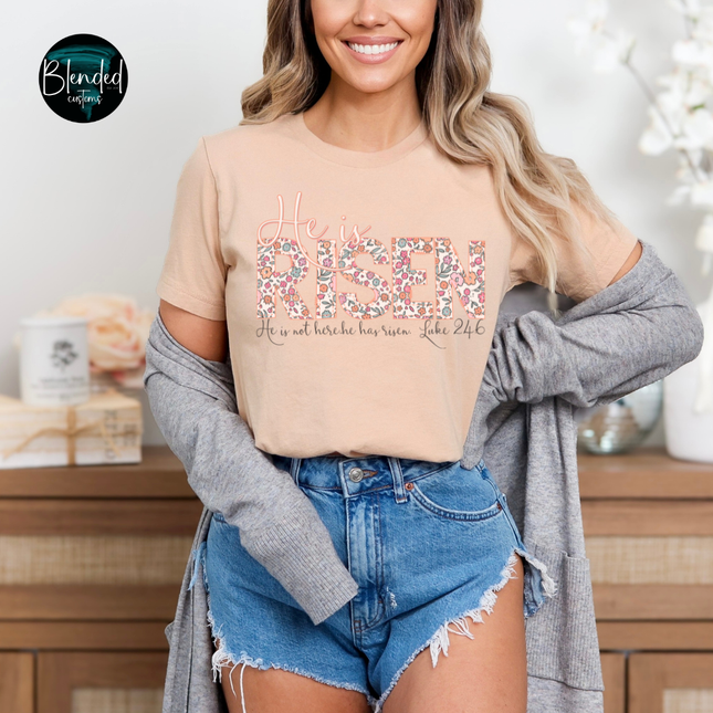 He is Risen Word Art DTF Transfe