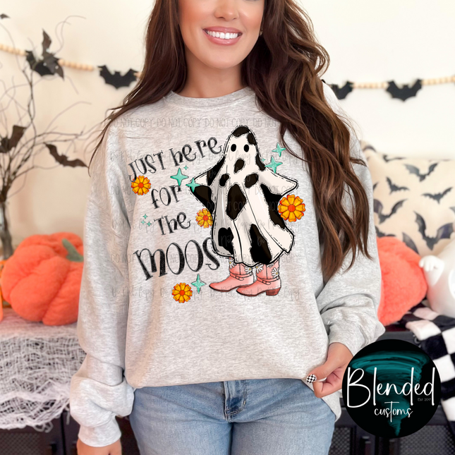 Just Here For The Moo's DTF Transfer