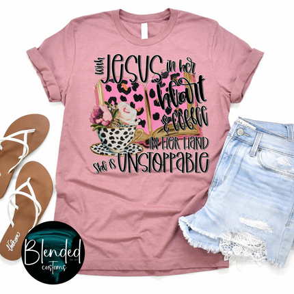 Jesus and Coffee DTF Transfer