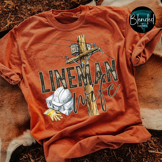 Lineman Wife DTF Transfer