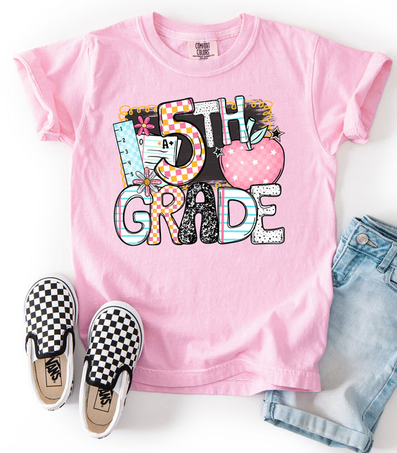 Back To School Apple DTF Transfer